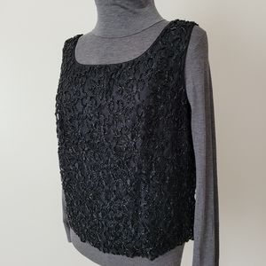 Vintage W&J Wilson Beaded Sleeveless Blouse